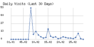 Daily visits chart