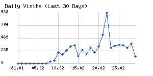 Daily visits chart