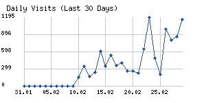 Daily visits chart