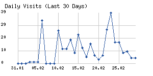 Daily visits chart