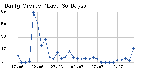Daily visits chart