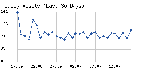 Daily visits chart