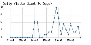 Daily visits chart